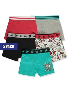 Only Boys Boys' 5-Pack Boxer Briefs Color: aqua/multi Size: 4 - 5 - Picture 1 of 1