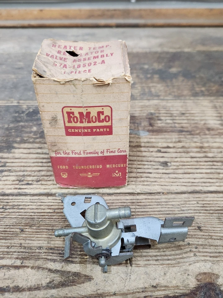 NUEVO 1957-58 MERCURY FORD 58-60 T-BIRD 58 EDSEL VÁLVULA DE CONTROL DE CALEFACCIÓN B7A-18502-A Foto 1 de 4