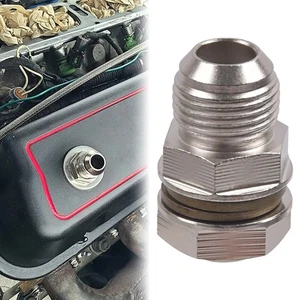 AN10 10AN DIY Turbo Oil Pan /Oil Sump Return Drain Adapter Bung Fitting No-Weld - Bild 1 von 15