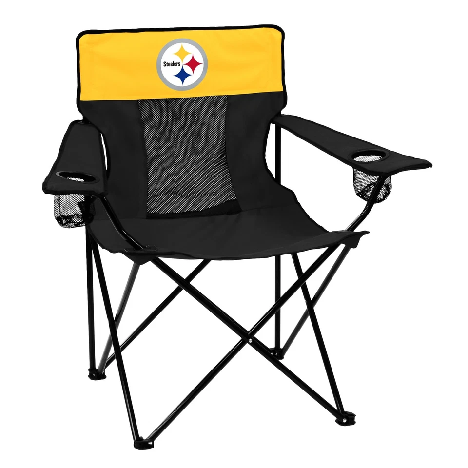 Pittsburgh Steelers NFL Elite Puerta Trasera Plegable Portátil/Silla Exterior-Nueva Foto 1 de 1