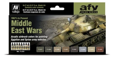 ACRYICOS VALLEJO, S.L (158,53€/1l) Vallejo AFV Airbrush Farben 71619 Model Air Middle East Wars (1967'