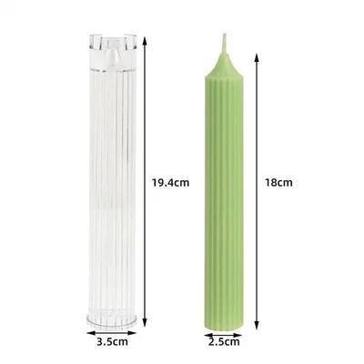 Molde de vela de poste largo pilar de plástico para hacer velas hágalo usted mismo suministros de moldes de velas AU Foto 1 de 2