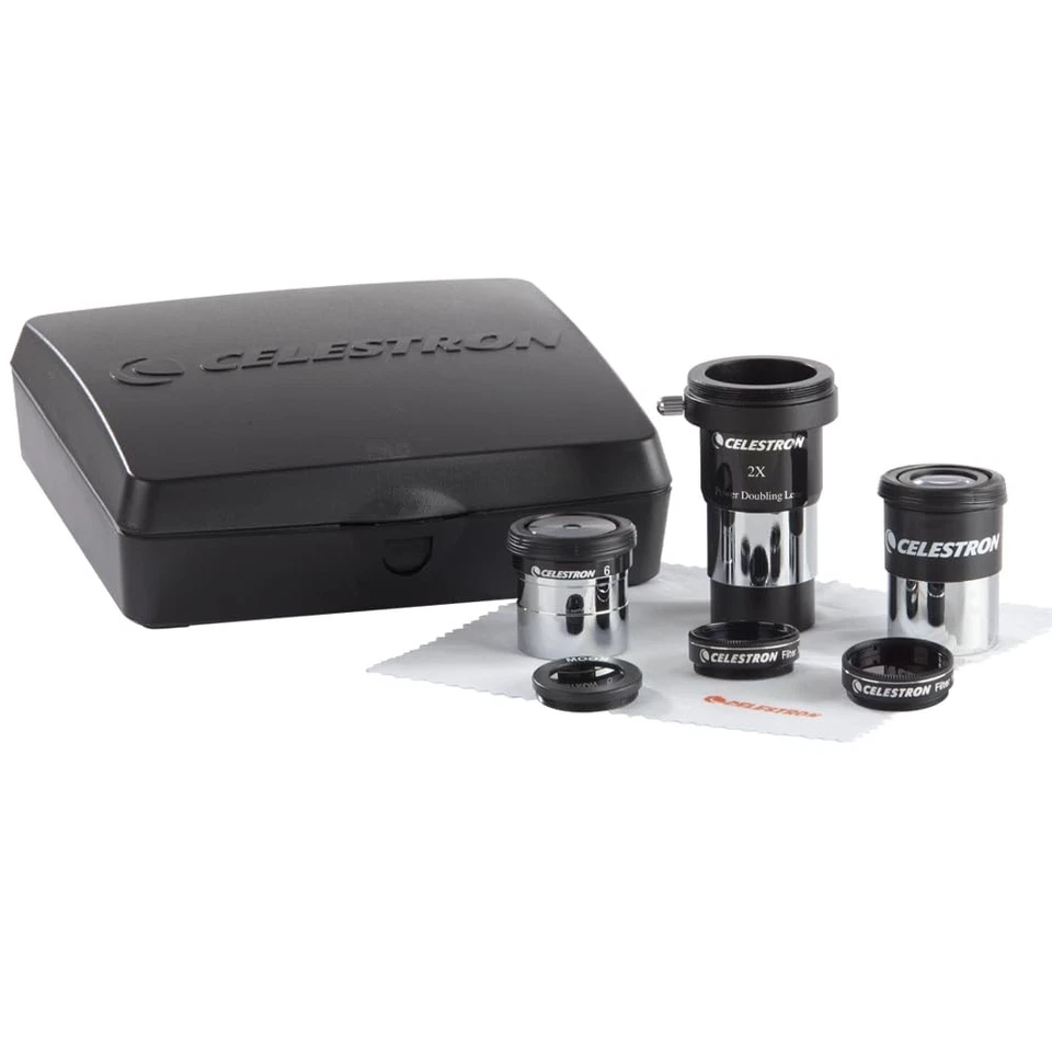 AstroMaster 8-Piece Eyepiece & Filter Accessory Kit - Includes Two 1.25” Eyep... - Image 1 of 4