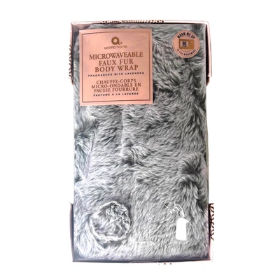 Aroma домашняя микроволновая печь искусственного меха тела надежном серый ароматизированный с лавандой - Изображение 1 из 4