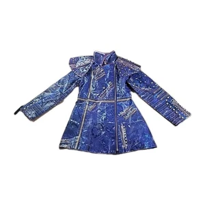 Disney Descendants 2 Evie Faux Leather Jacket 5-6 Girls Kids Halloween Costume - Picture 1 of 8
