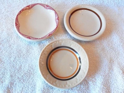 3 винтажные ресторанные посуды отель 3 дюйма масляные патсы — все разные — Shenango и многое другое - Изображение 1 из 4