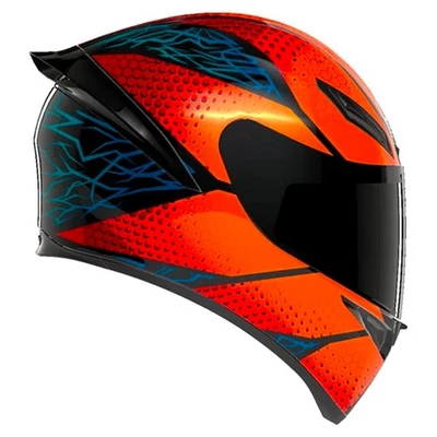 CASCO MOTO INTEGRALE AGV K1 S SPEEDARMOR E22.06 ARANCIO BLU NERO  TG L - Immagine 1 di 4
