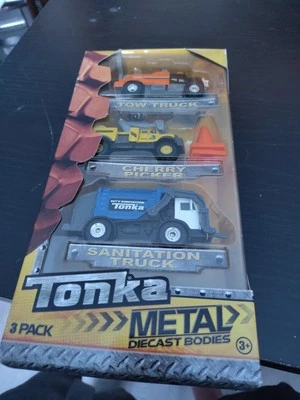 Tonka, three pack metal diecast trucks new - Image 1 of 2