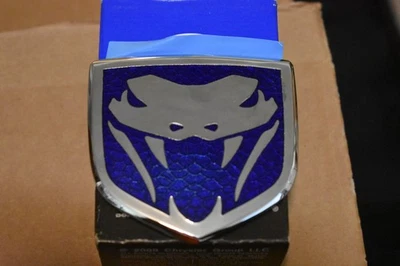 Insignia emblema víbora azul capó delantero Dodge Viper - OEM Gen 3/4 edición VOI estilo Foto 1 de 3