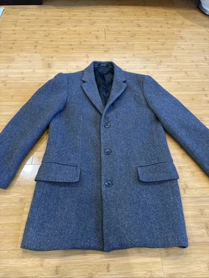 Club Monaco NY Men’s Grey Wool Blend Overcoat Size 36 Manteco Italian Fabric - Image 1 of 4