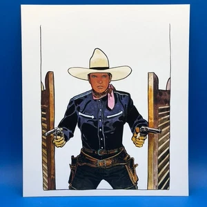 Giraud Cow Boy dessin pour le Festival du Western 1976 - Picture 1 of 1