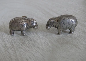 Metropolitan Museum of Art MMA Sterling Silver Egyptian Lotus Hippo Cuff Links - Picture 1 of 16