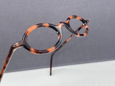 Theo 眼镜框男式女式圆形椭圆形棕色哈瓦那小镜片 www 全边 — 第 1/4 张图片