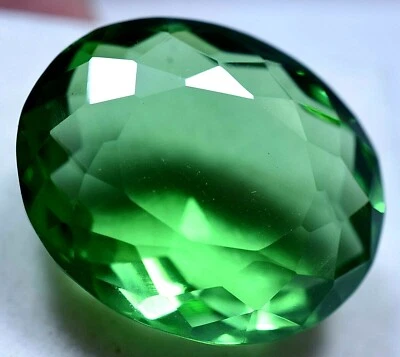 Lab Created 63.50 Ct Beautiful Rich Green Emerald GGL Certified Top Quality Gem - Image 1 of 4