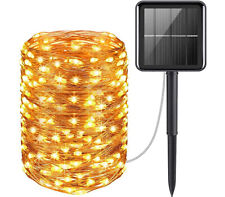 Catena Luminosa Solare Natalizia 12MT Da Esterno 100 LED Dec...