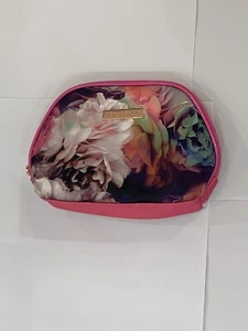 Ted Baker Summer Small Cosmetic Beauty Bag - Pink Floral Pattern NEW - Picture 1 of 5