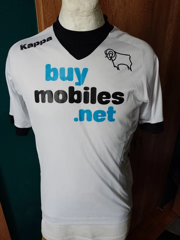 KAPPA DERBY COUNTY ENGLAND AWAY SOCCER FOOTBALL SHIRT JERSEY VINTAGE Cover
