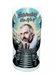 Personalizado L.E.D. Vela conmemorativa sin llama personalizada parpadeante simpatía - Imagen 1 de 4