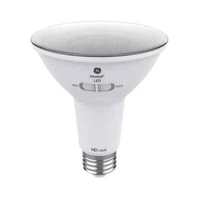 GE 2PK 75W Warm 2700 K Reveal PAR30 LED Light Bulbs Adjustable Spot/Floodlight - Image 1 of 4