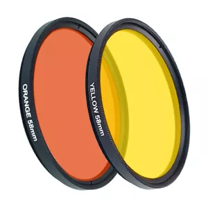 Lente de filtro amarillo naranja 37-86 mm que elimina la luz azul en peceras de agua de mar - Imagen 1 de 11