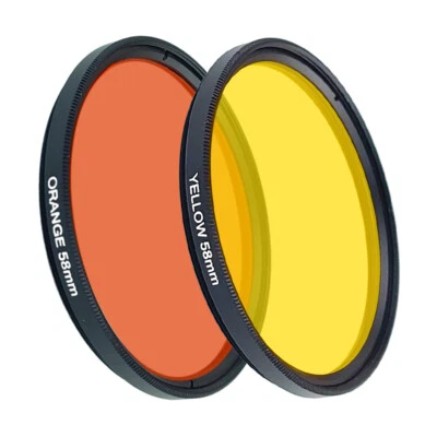 37-86mm Yellow Orange Filter Lens removing blue light in seawater fish tanks - Image 1 of 4