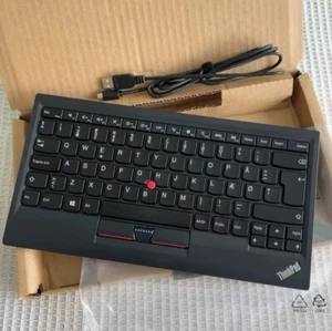 100% Lenovo Thinkpad KU-1255 USB Wired TrackPoint Keyboard Tastaturen 0B47190 - Bild 1 von 10