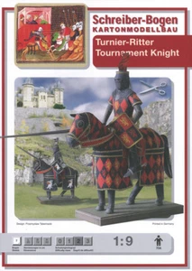 Paper Model Knight Medieval Tournament 1:9 Schreiber-Bogen #704 - Picture 1 of 4