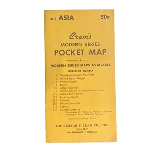 Karte versiegelt Vintage 50er Jahre Crams moderne Serie Tasche Asien - Bild 1 von 2