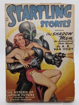 STARTLING STORIES Pulp - January 1950, Classic Robot Cover by Bergey - Image 1 of 4