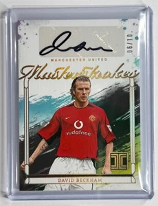 2024-25 Panini Impecable Premier League David Beckham/10 Auto No. M-DBE - Imagen 1 de 2