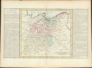 1767 Upper Saxony Germany antique map by Clouet ~ 23.1" x 17.1" - hand color - Picture 1 of 6