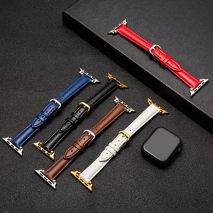 High-quality Leather Watch Band Strap for Appple Iwatch 123456 38 40 42 44mm - Picture 1 of 23