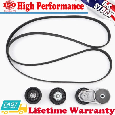 Polea loca + tensor de correa para VW Town & Country 5184617AD Ram 1500 Jeep Dodge Foto 1 de 4