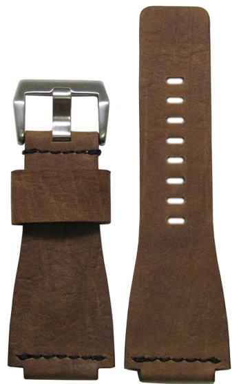 Correa de reloj de cuero Panatime de madera de olivo claro de 24 mm para Bell & Ross 125/75 Foto 1 de 1