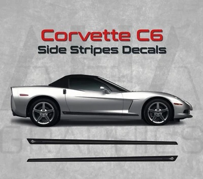 Chevrolet Corvette C6 Stingray Side Stripes Decals — 第 1/3 张图片