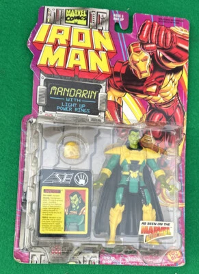 NUEVA Figura de Acción Mandarín Iron Man Marvel Toy Biz 1994 De Colección Sellada MUY BONITA Foto 1 de 4