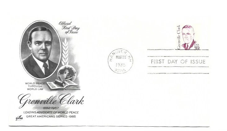 1867 39c Grenville Clark, ArtCraft  FDC - Image 1 of 1
