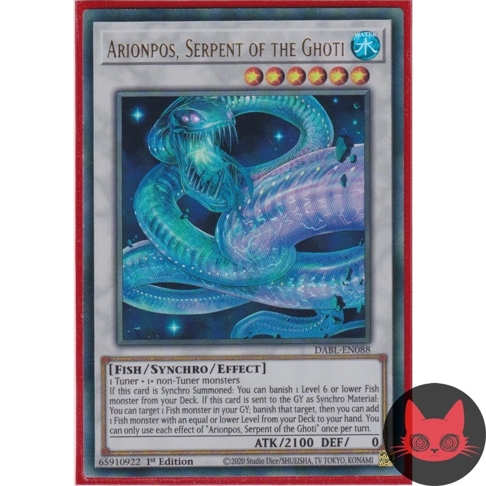 Yugioh Arionpos, Serpent of the Ghoti DABL-EN088 Ultra Rare 1st Edition NM - Image 1 of 1