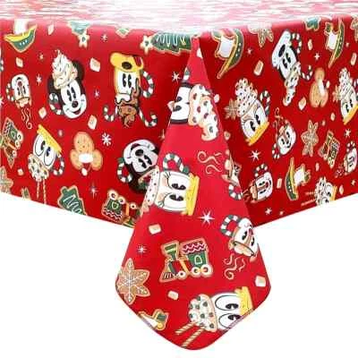 ST. NICHOLAS SQUARE St Nicholas Square Disney Sweets Mickey Mouse Peva XMAS Tablecloth 70" Round NEW