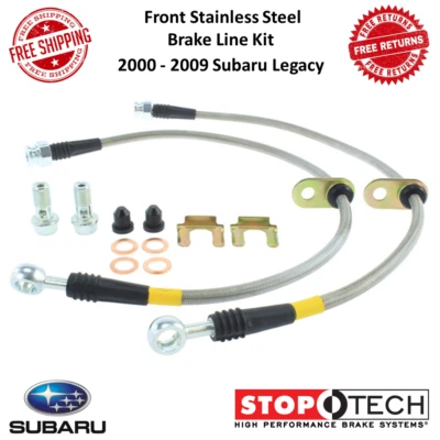 StopTech Centic 前不锈钢制动线适用于 2000 - 2009 斯巴鲁 Legacy — 第 1/4 张图片