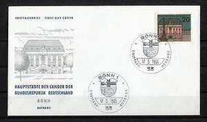 Bund Nr.424 I gestempelt Plattenfehler auf Ersttagsbrief FDC BRD PF Michel --.-- - Picture 1 of 2