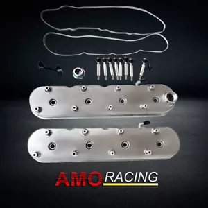 Polished Aluminum Tall Valve Covers Fit LS1 LS2 LS3 LS6 Engines w/ Coil Mounts - Bild 1 von 5
