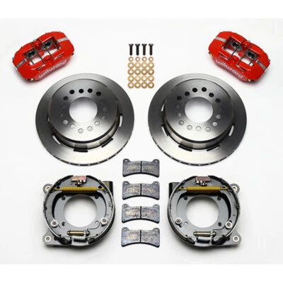 Kit de frenos traseros Wilwood DynaPro con freno de estacionamiento/pinzas rojas Chevrolet C10... Foto 1 de 3