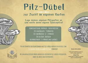 100 Pilz Dübel - Set zum Baumstamm beimpfen - Bild 1 von 5