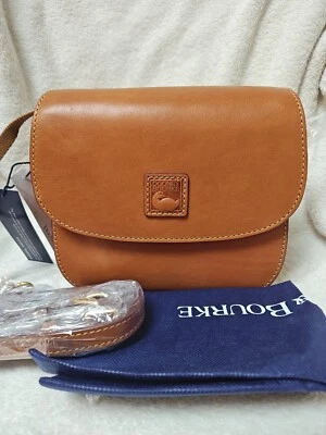 Dooney & Bourke Florentine Saddle Bag Crossbody Natural Color Retail $368 - Image 1 of 4