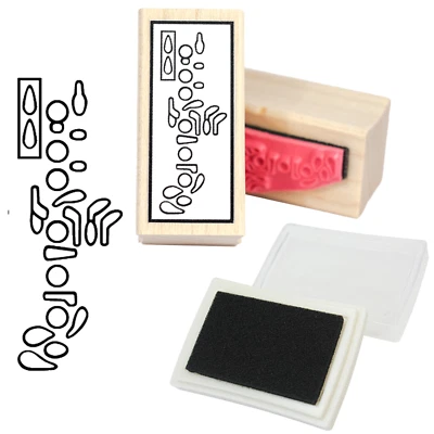 Oboe Fingering Diagram Rubber Stamp and black Ink pad - Image 1 of 3