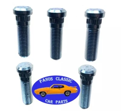 Tornillo de rueda Chrysler 7/16"-20 1,47"-1,5" perno .460"-.0470 moleteado acero 5 piezas 321 Foto 1 de 4