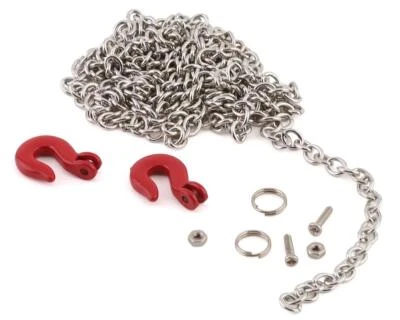 Racers Edge 1/10 Scaler Tow Hooks & Chain Set [RCE3410] - Image 1 of 2
