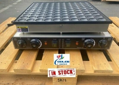 COOLER DEPOT NEW 100 Pcs Mini Pancake Machine Nonstick Electric Poffertjes Baker Dutch Maker