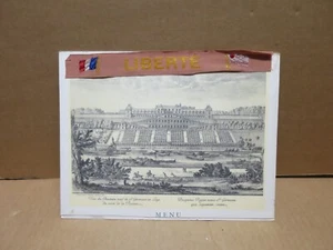 COMPAGNIE GENERALE TRANSATLANTIQUE menu Paquebot Liberté 1956 bandeau tissé - Photo 1/2